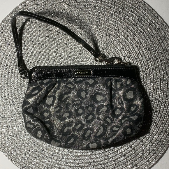 Coach Ocelot Print Medium Wristlet - Picture 1 of 11
